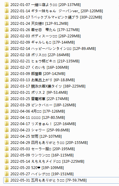 [霜月Shimo] NO.055  Fantia 2022年01-05月会员合集(29期) [547P-3.81GB]插图3