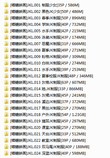 [喵糖映画]JKL裙美系列 COS合集打包下载[24 套] [持续更新]插图1